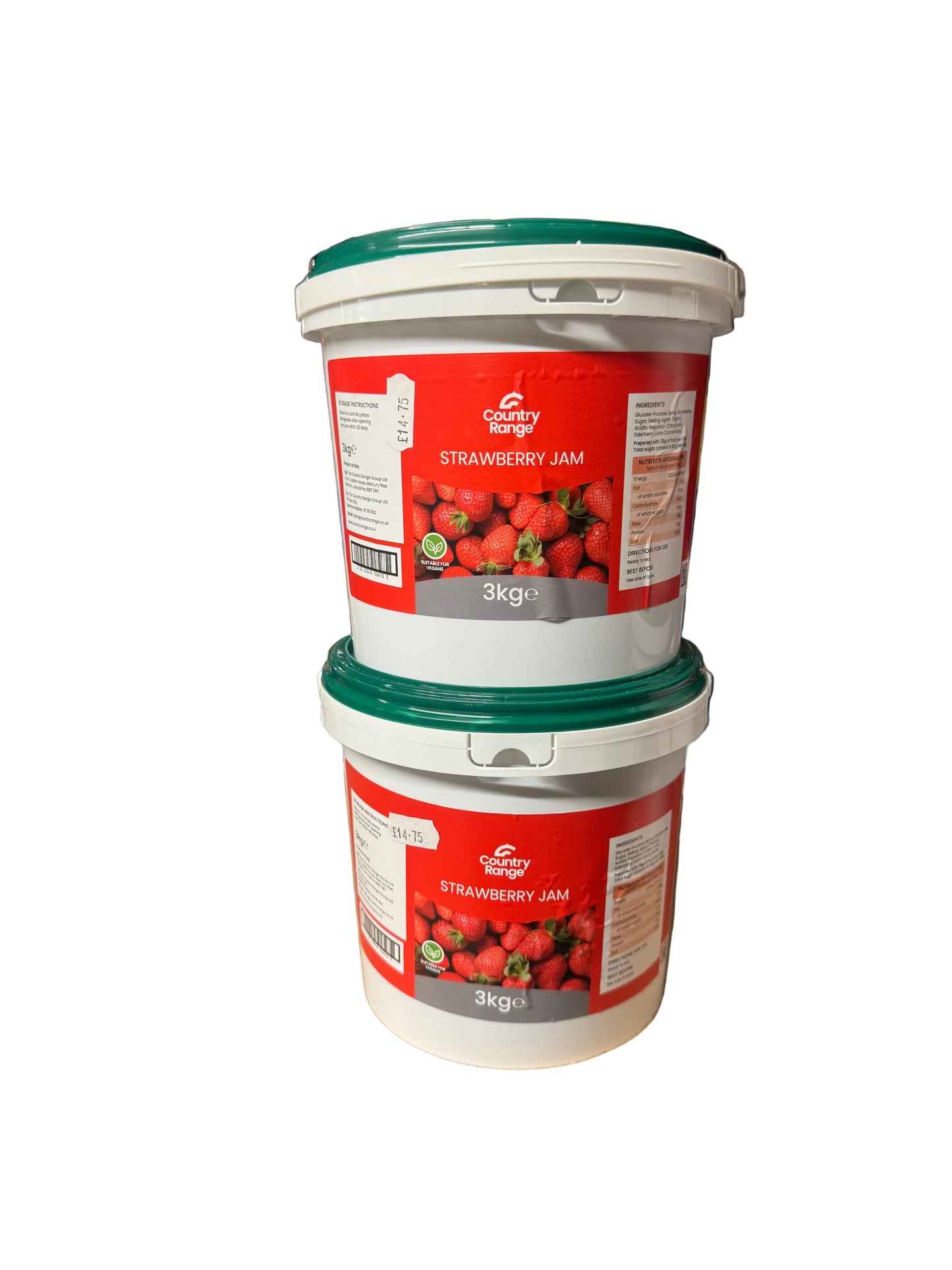 Country Range Strawberry Jam – 3kg Catering Tub