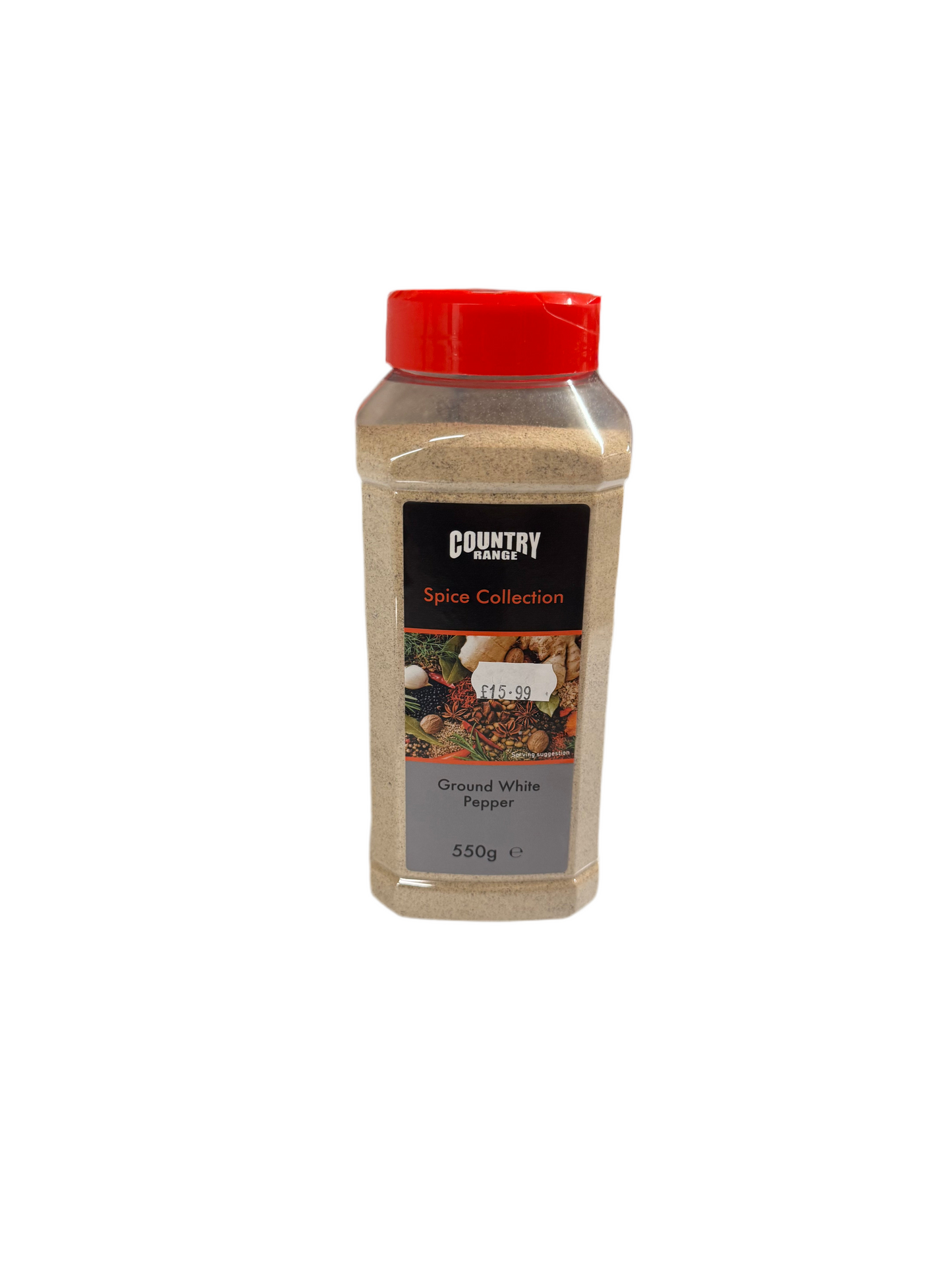 Country Range Ground White Pepper (550g)