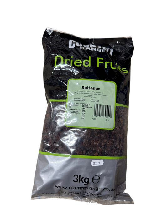 Country Range Sultanas (3kg)