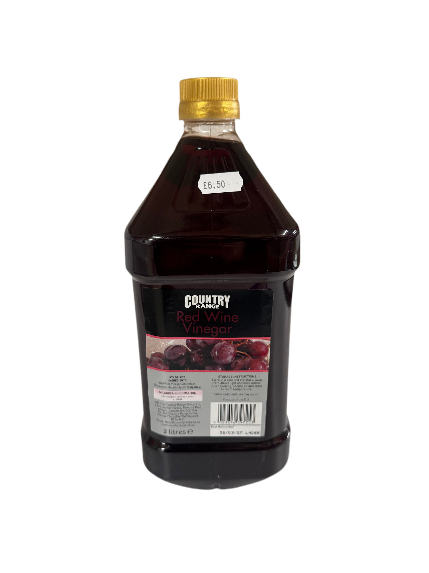 Country Range Red Wine Vinegar – 2 Litres